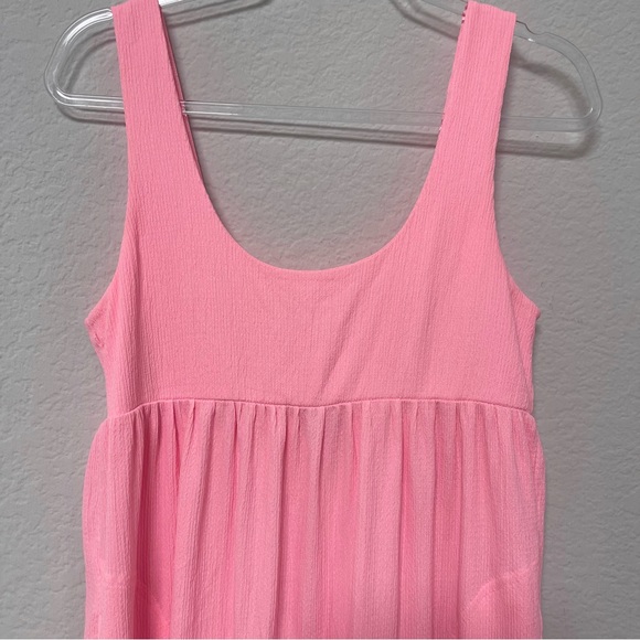 Free People Beach Reel Love Midi Dress in Electric Neon Pink Size Small - Picture 4 of 4